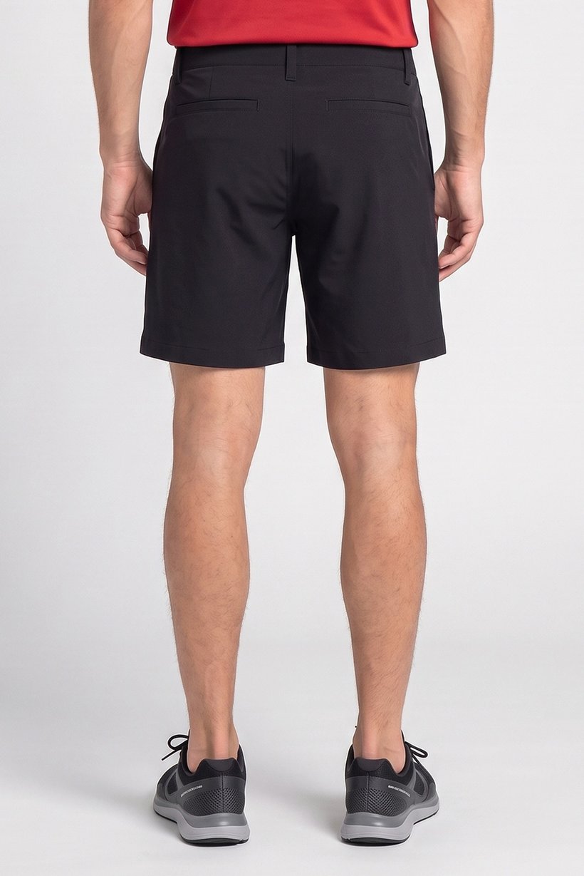 Men Sportswear Fit 8 Inseam Walking Shorts, Black