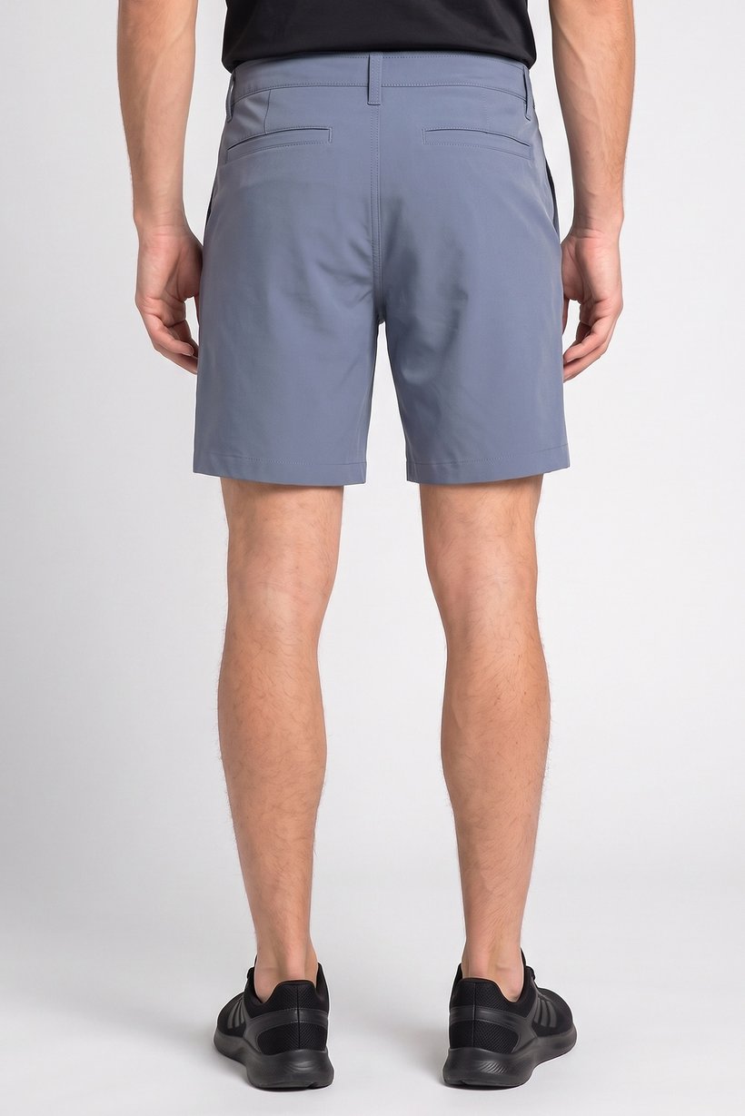 Men Sportswear Fit 8 Inseam Walking Shorts, Slate Blue