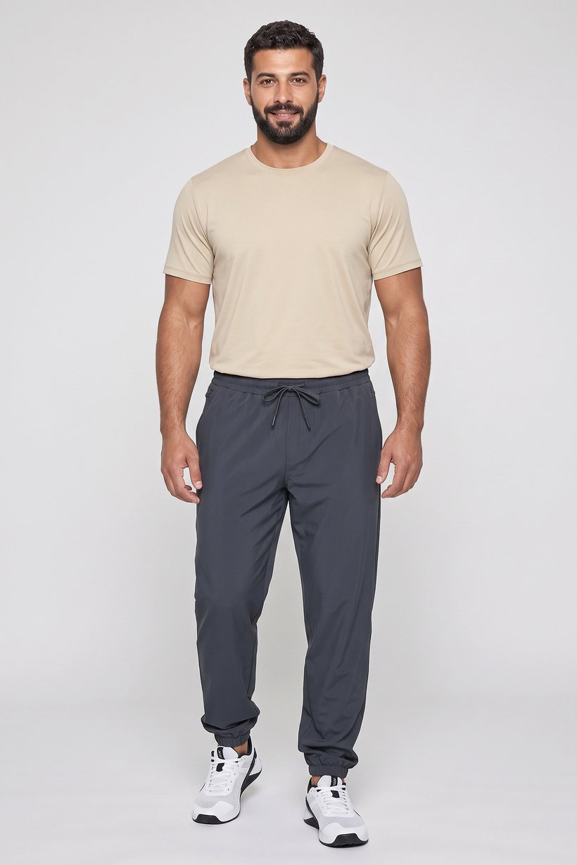 Men Sportswear Fit Outdoor Track Pants, Olive