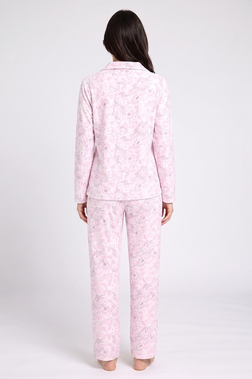 Women 2 Pieces Floral Print Long Sleeve Top And Pyjama Pants Set, Multicolor