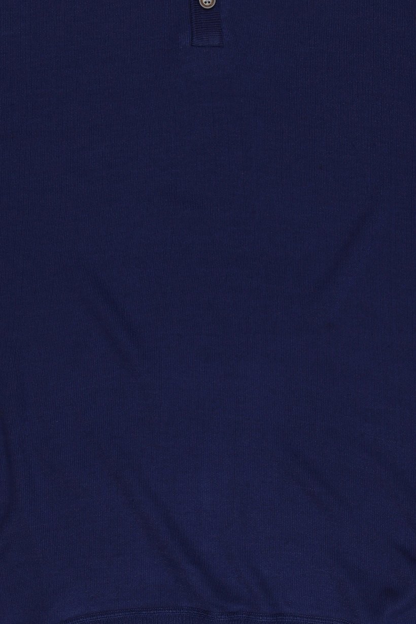 Men Spread Collar Short Sleeve Solid Polo Shirt, Navy