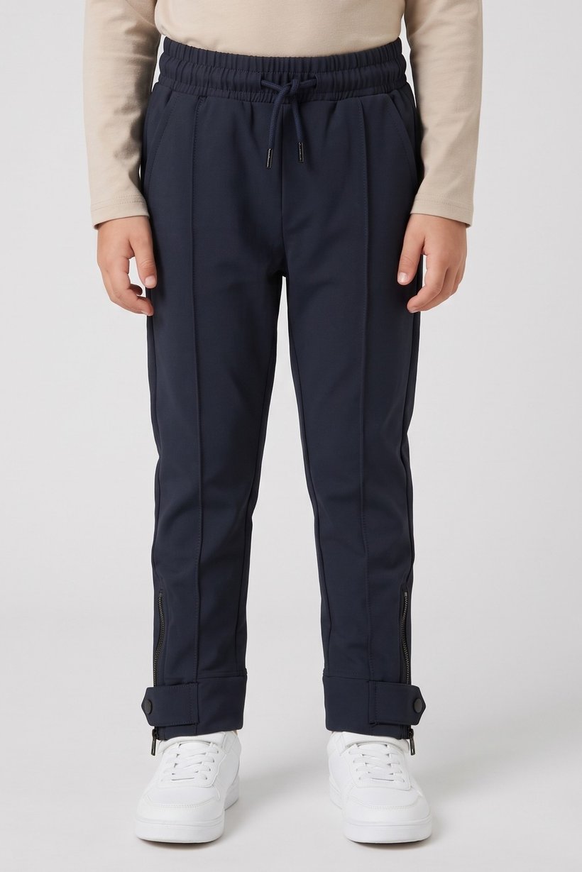 Toddlers Boy Brand Logo Jogger Pants, Navy Blue