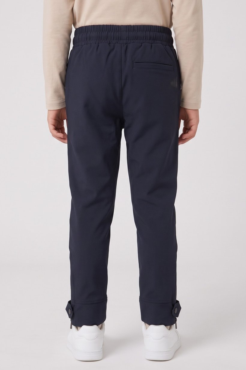 Toddlers Boy Brand Logo Jogger Pants, Navy Blue