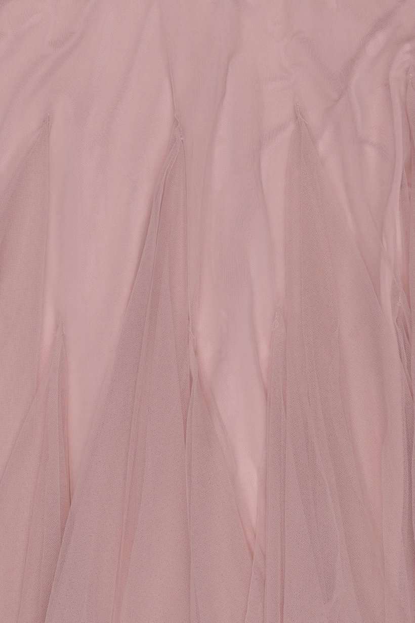 Women Mesh Midi Skirts, Pink