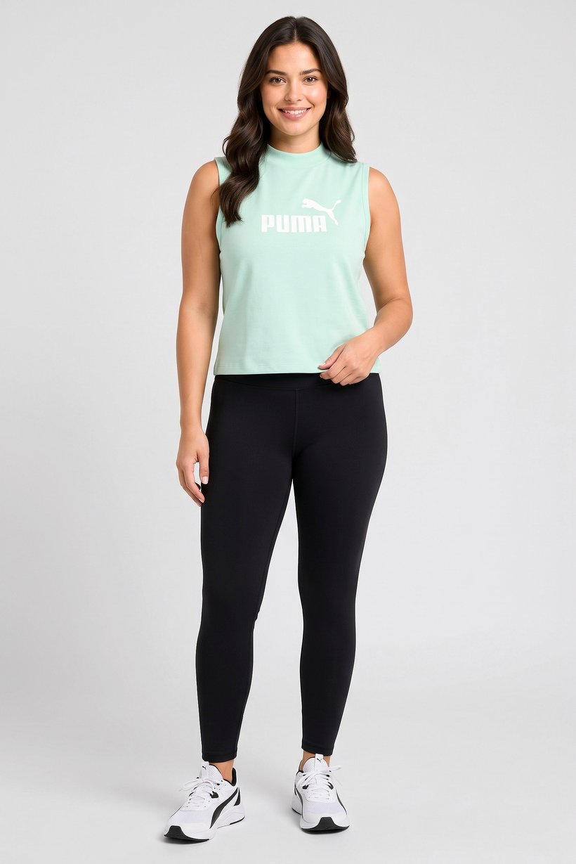 Women Slim Fit Sleeveless Outdoor Tank Top, Light Green