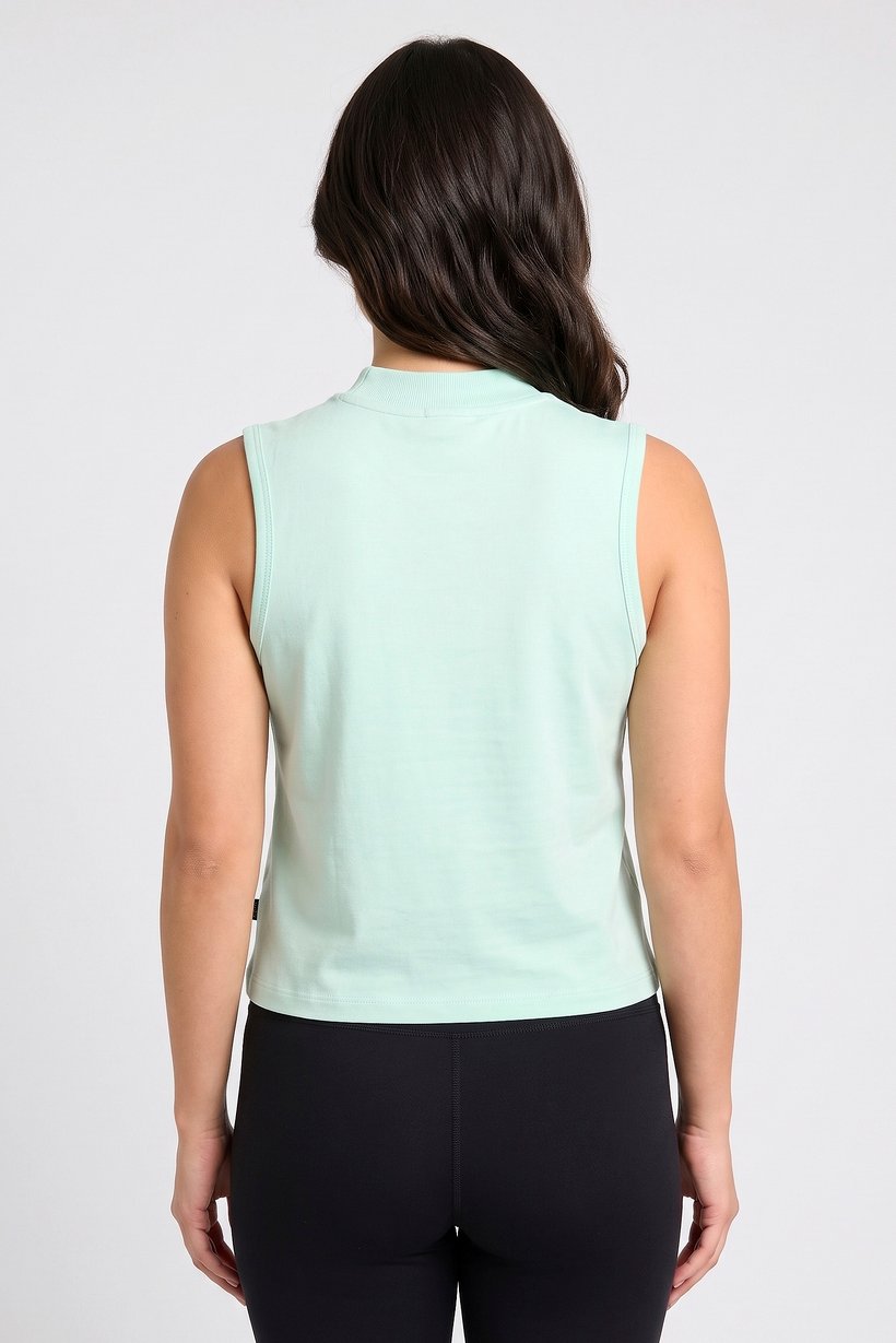 Women Slim Fit Sleeveless Outdoor Tank Top, Light Green