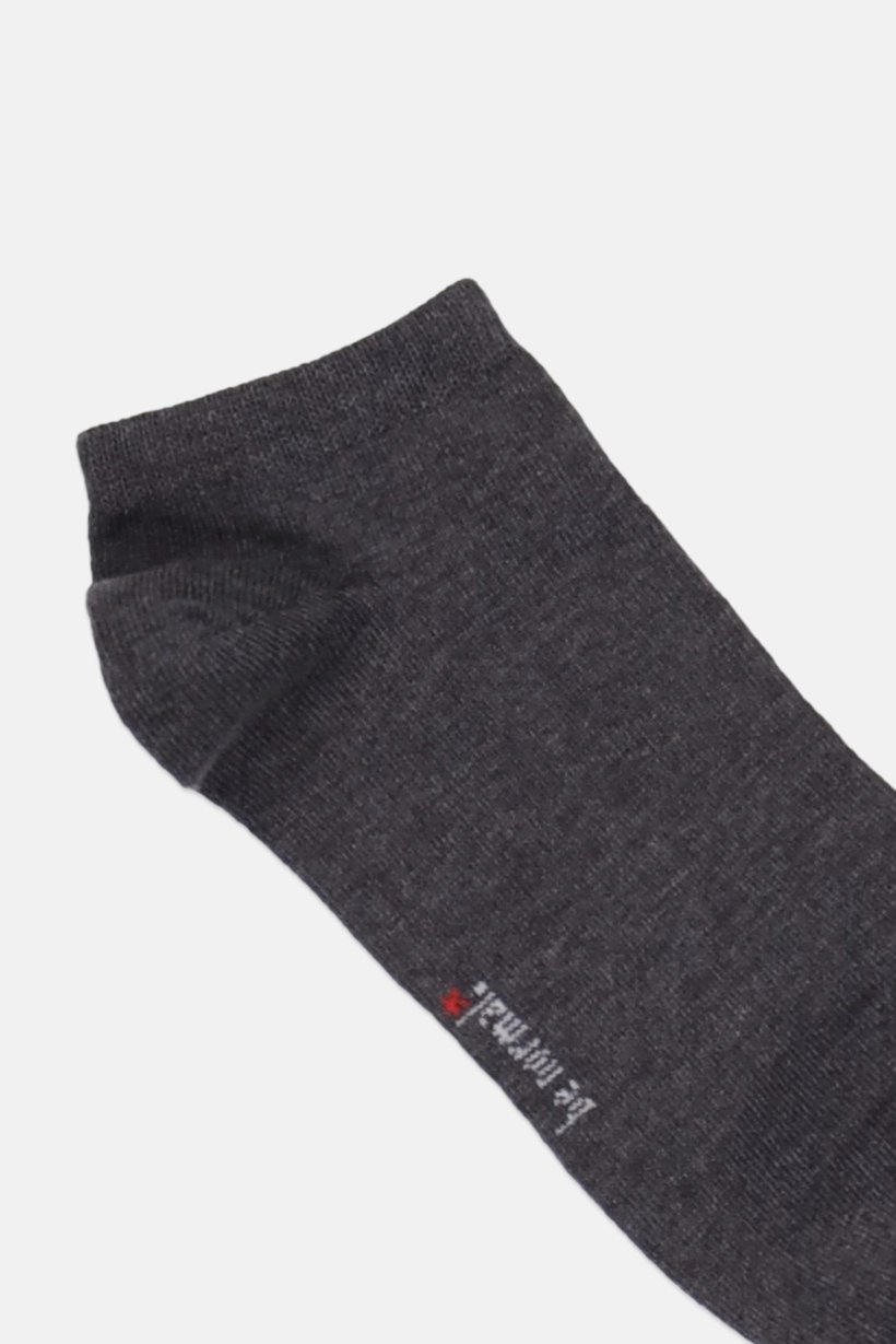 Men 1 Pair Brand Logo Crew Socks, Grey
