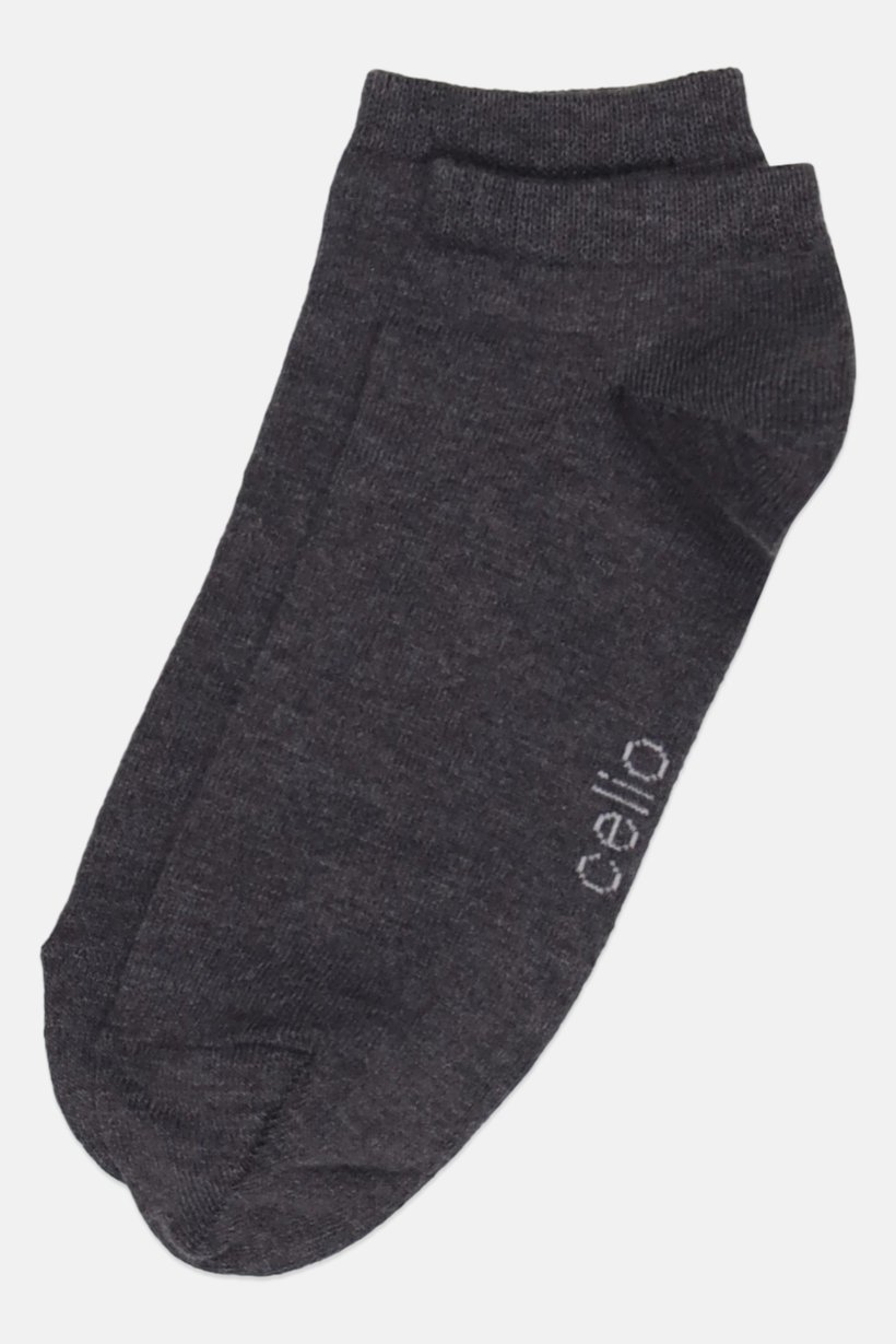 Men 1 Pair Brand Logo Crew Socks, Grey