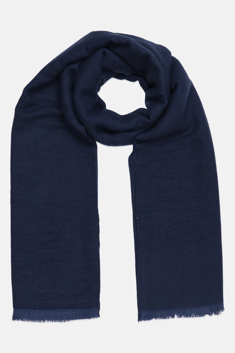 Men Plain Scarf, Navy
