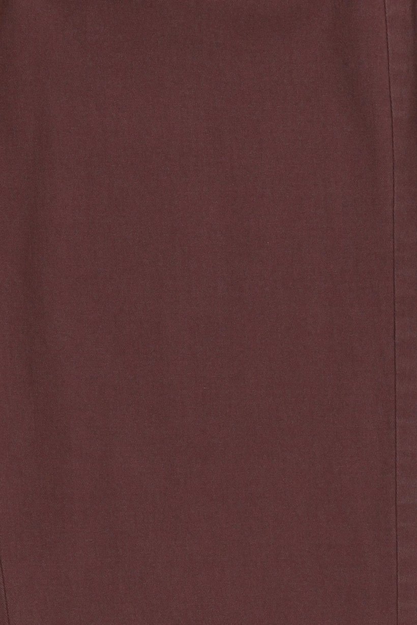 Men Slim Fit Solid Chino Pants, Dark Maroon