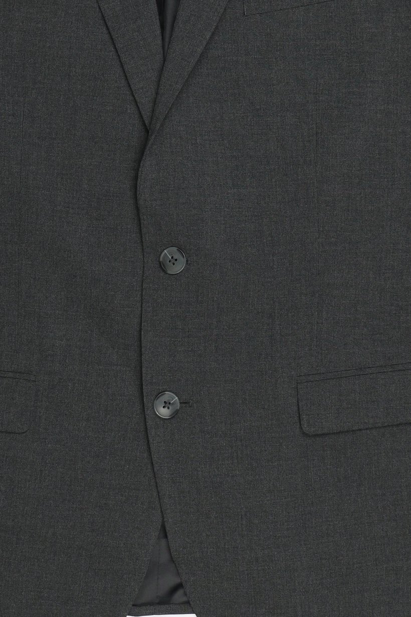 Men Slim Fit Solid Casual Blazer, Grey