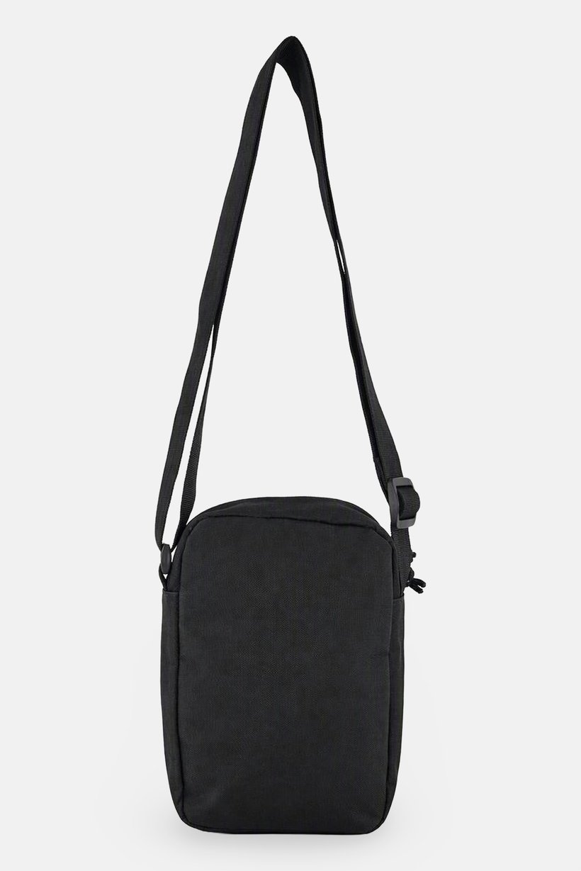 Men Plain Cross Body Bag, Black