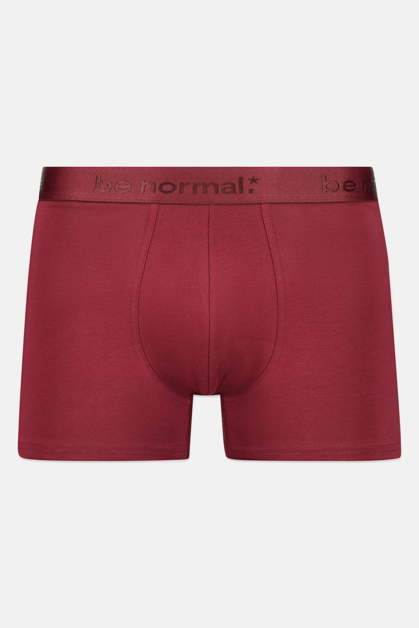 Men Plain Pull On Boxer, Light Maroon