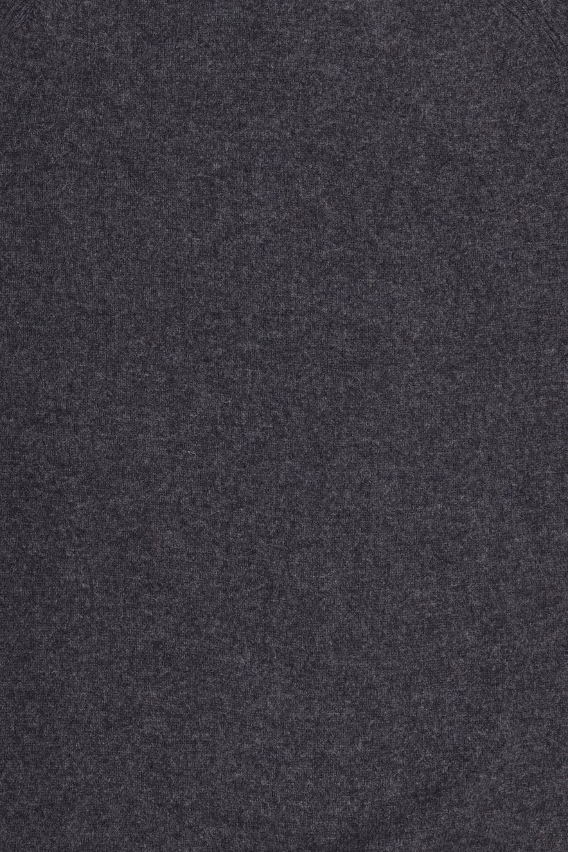 Men Crew Neck Knitted Long Sleeve Sweater, Charcoal Grey