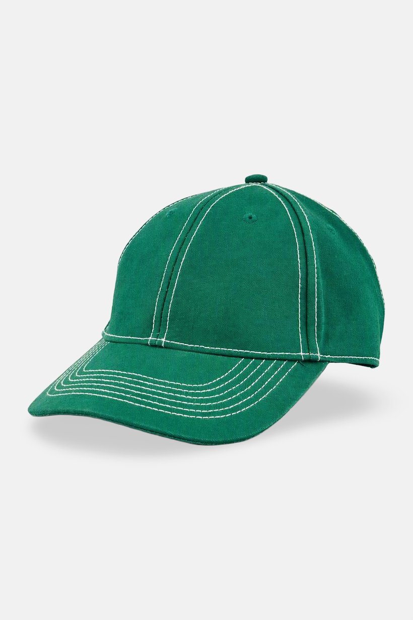 Men Solid Adjustable Cap, Green