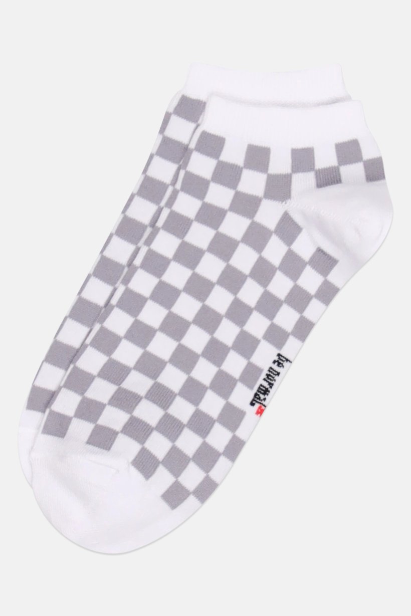 Men Checkered Ankle Socks, Multicolor