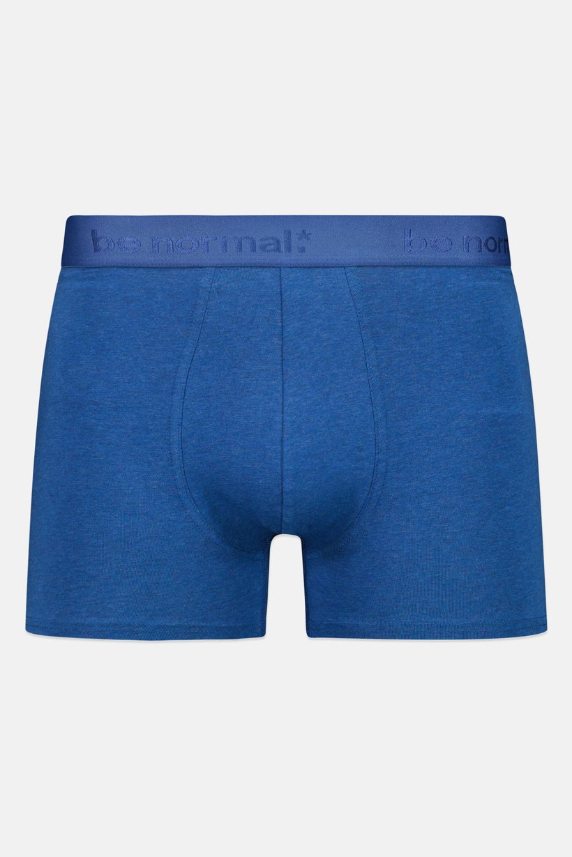 Men Embroidered Pull On Boxer, Heather Blue