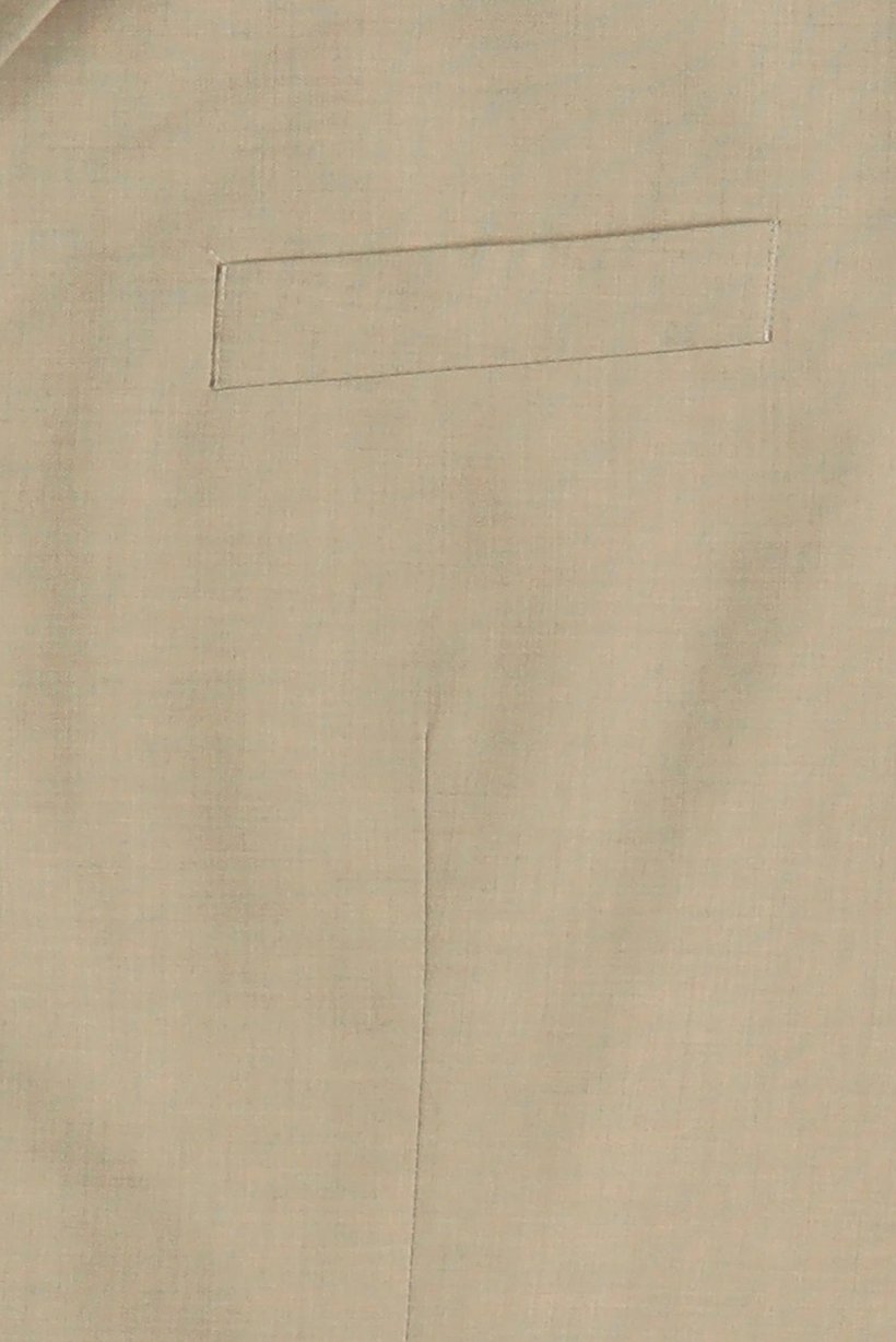 Men Slim Fit Plain Casual Blazer, Beige