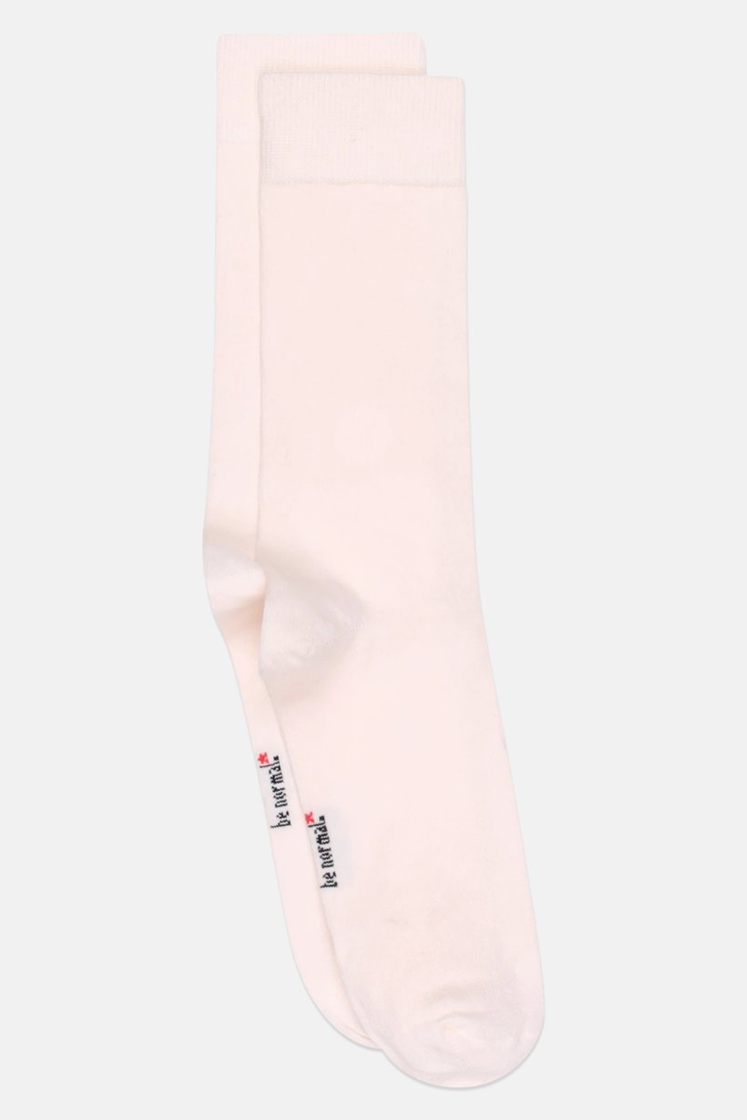 Men 1 Pair Solid Crew Sock, Pink