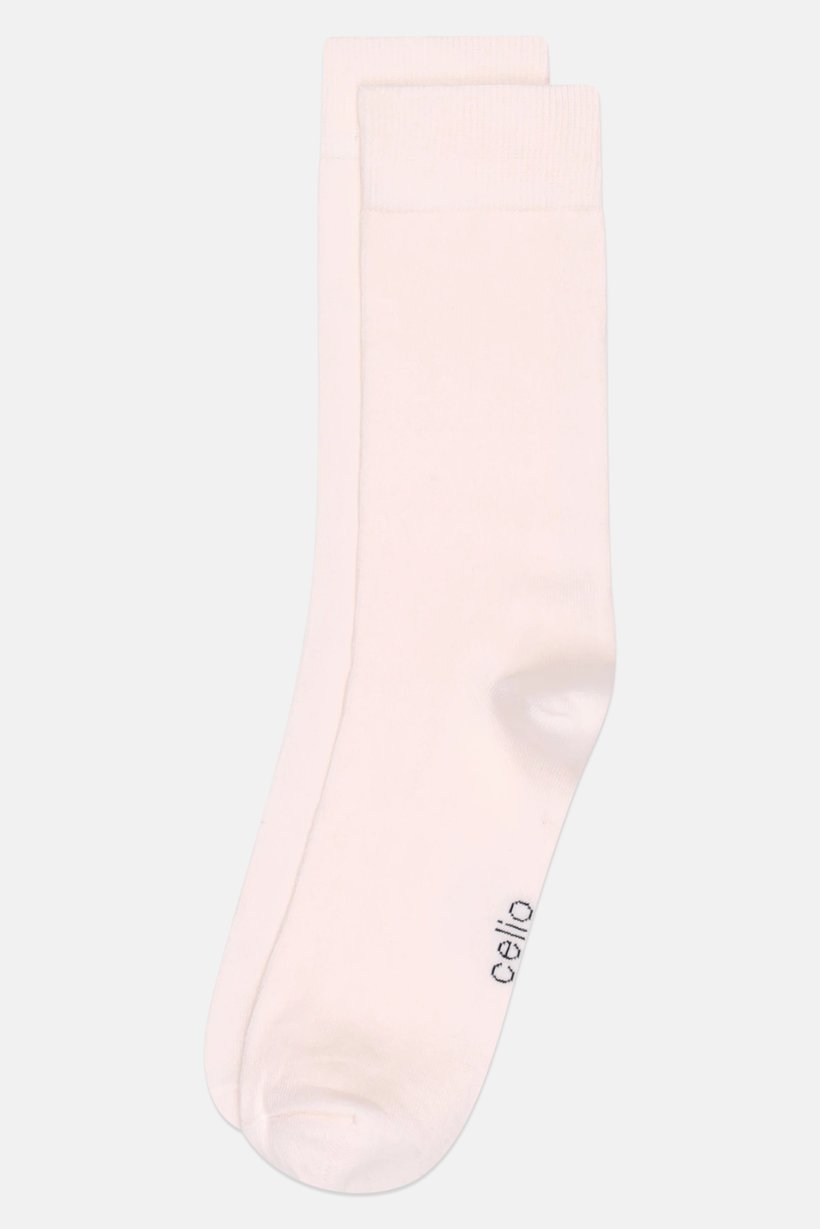 Men 1 Pair Solid Crew Sock, Pink