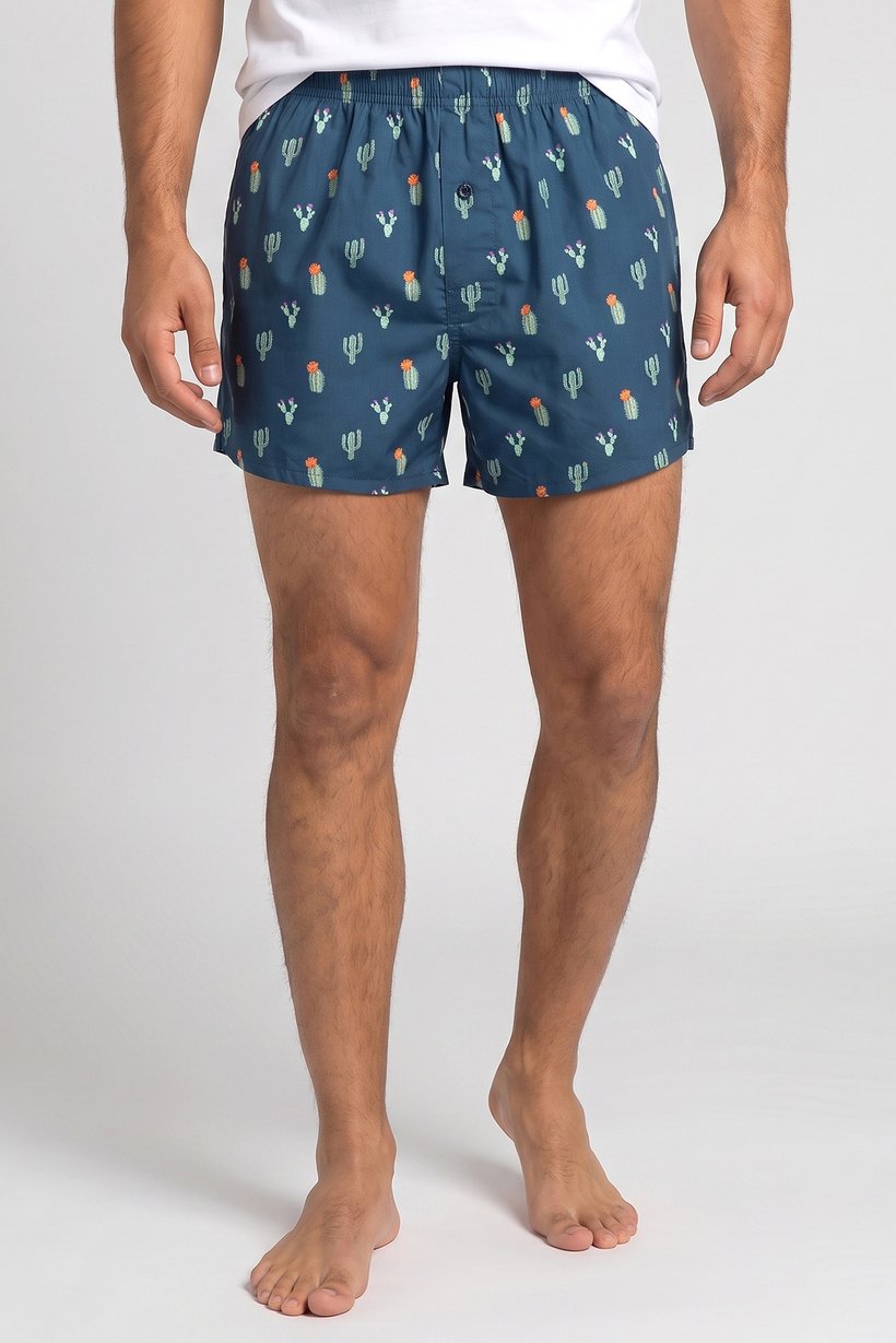 Men Graphic Print Boxer Shorts, Multicolor