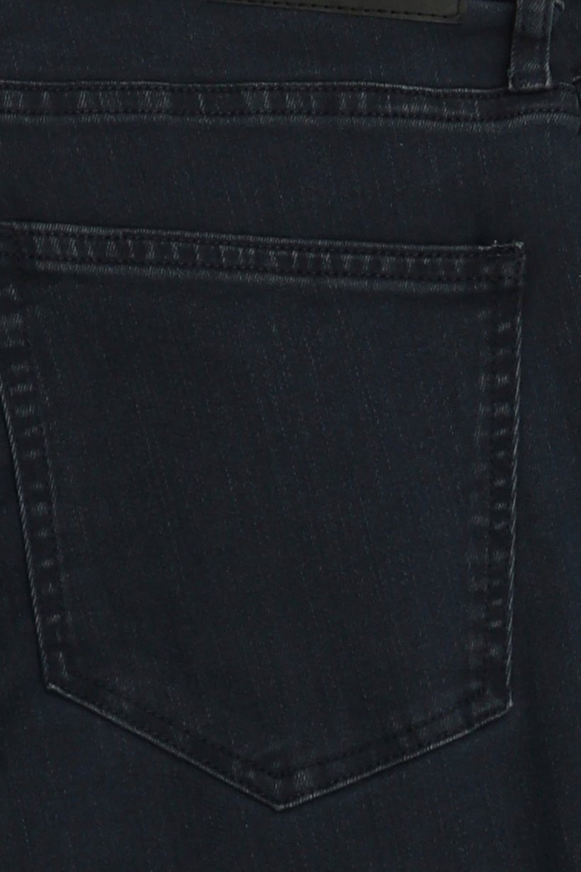 Men Slim Fit Solid Stretchable Jeans, Navy Blue
