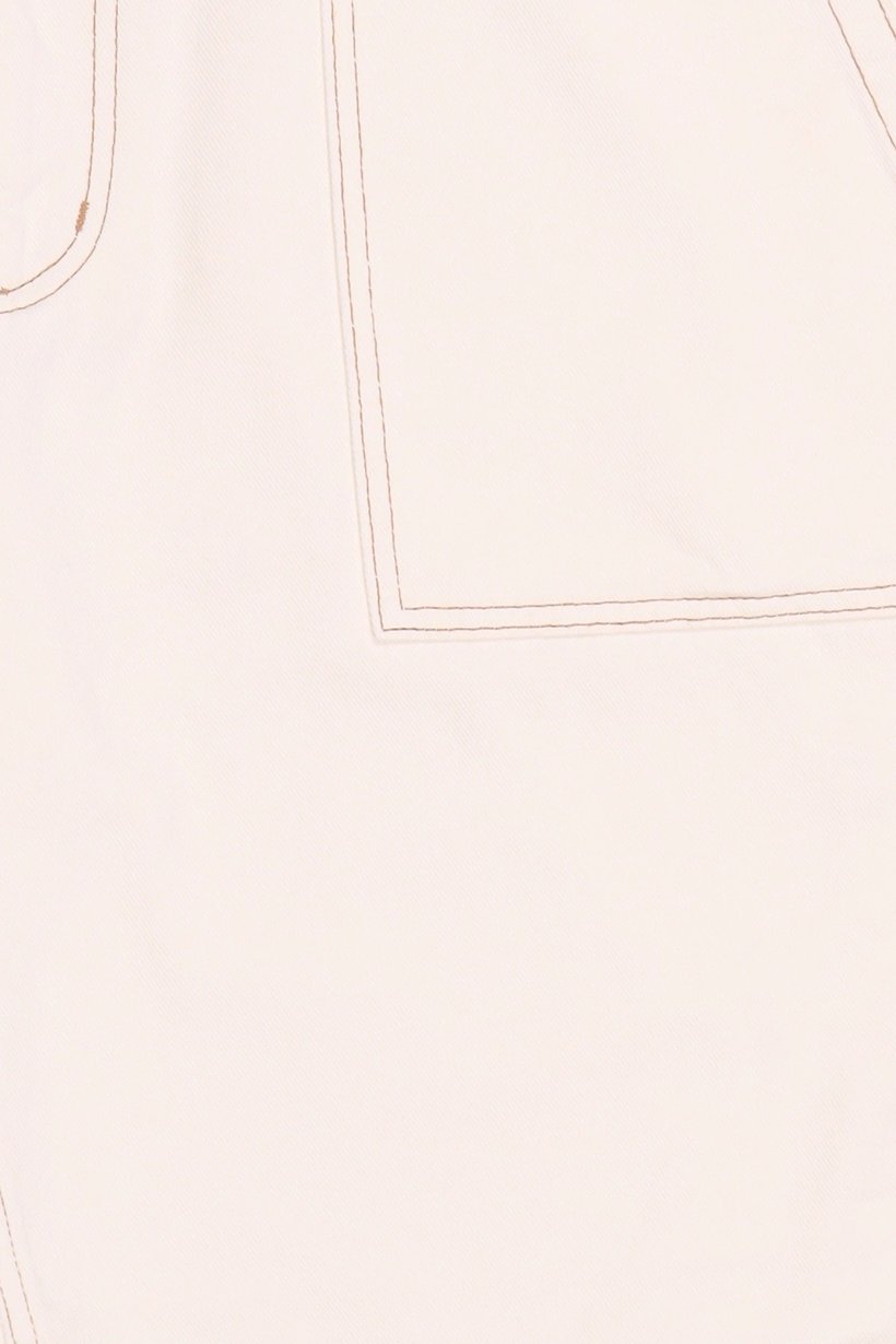Men Solid Cargo Shorts, Off White