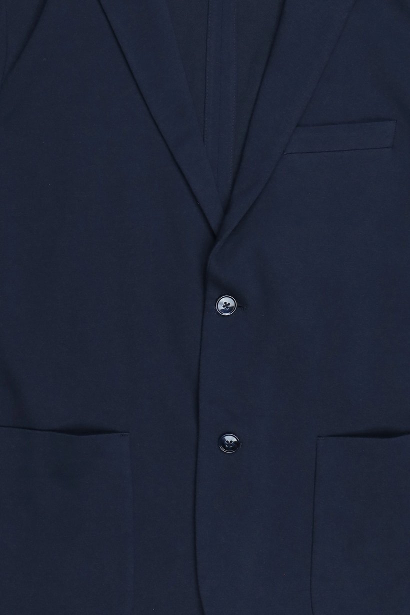 Men Sim Fit Plain Blazer, Black Navy