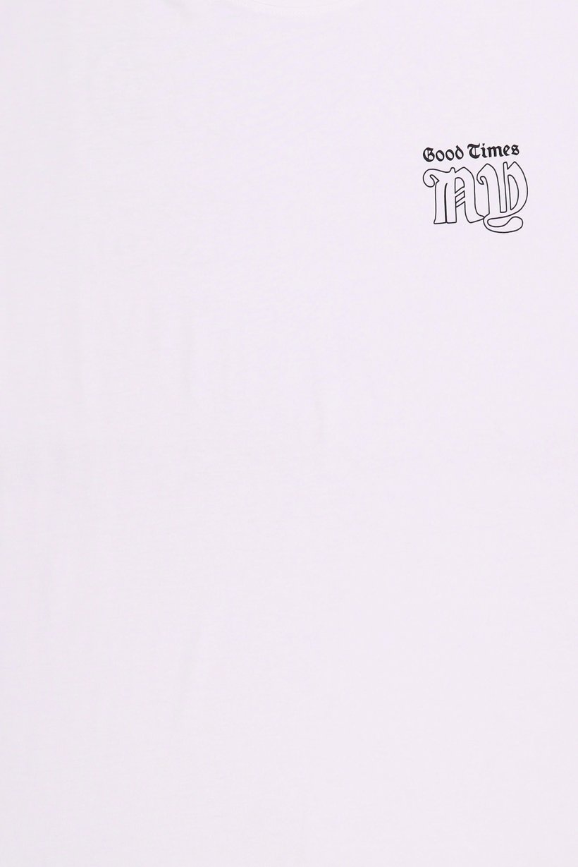 Men Crew Neck Short Sleeve Graphic Print T-Shirt, White
