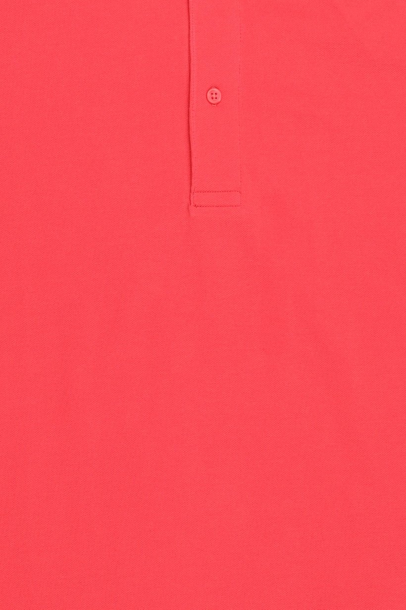 Men Regular Fit Plain Short Sleeve Polo Shirts, Red