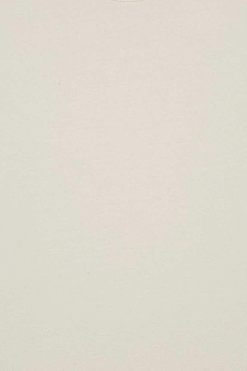 Men Crew Neck Short Sleeve Plain T Shirt, Ivory
