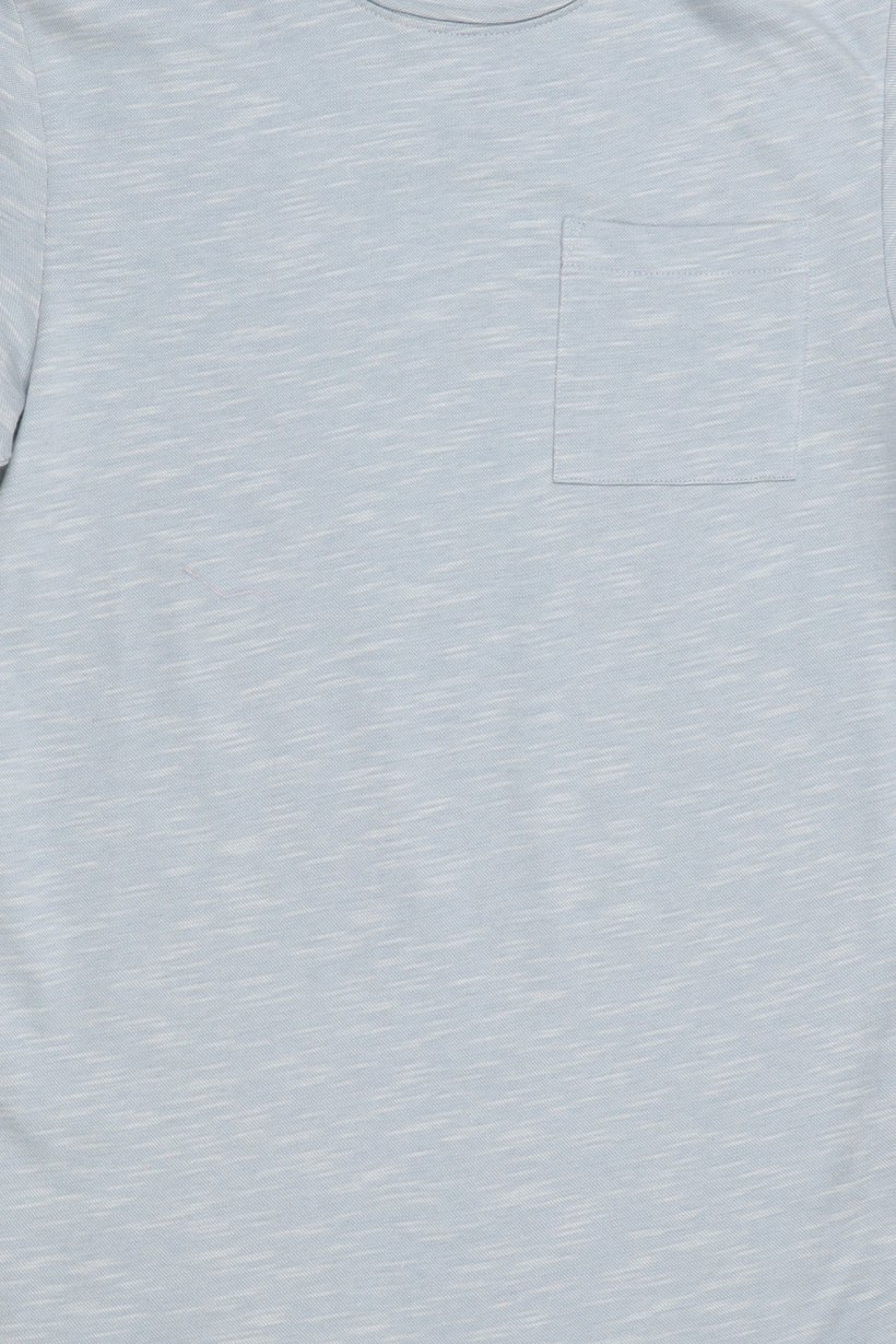 Men Crew Neck Short Sleeve Plain T-Shirt, Dusty Blue