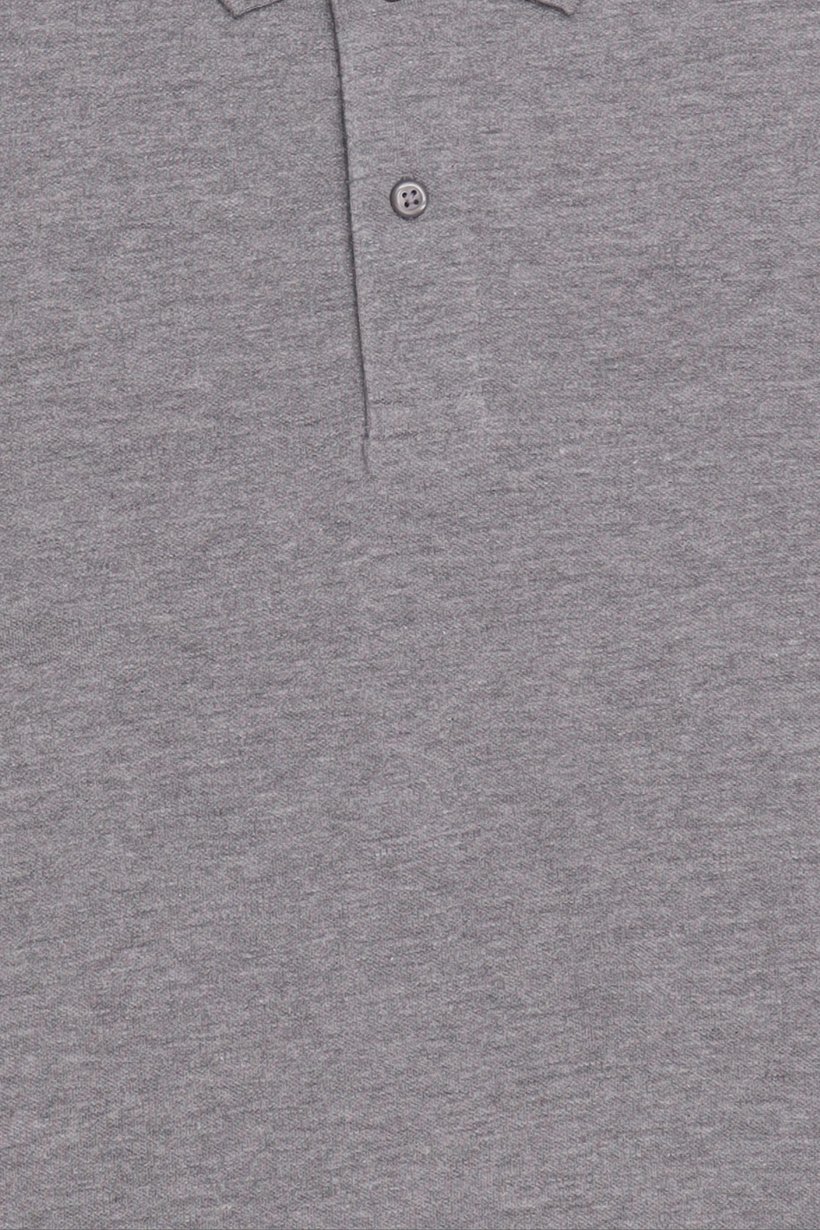 Men Regular Fit Plain Short Sleeve Polo Shirts, Grey
