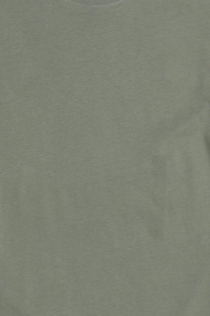 Men Crew Neck Long Sleeve Plain T-Shirt, Olive