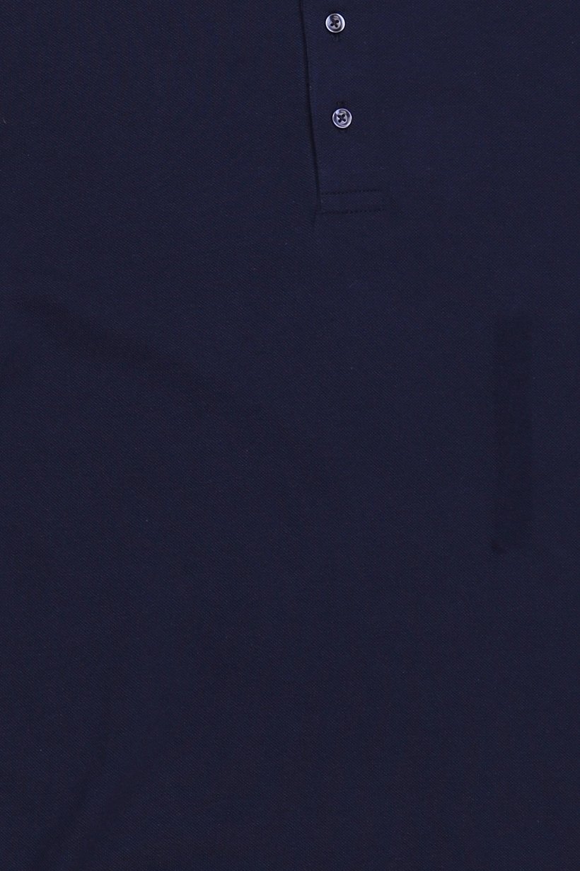 Men Regular Fit Short Sleeve Plain Polo Shirt, Navy