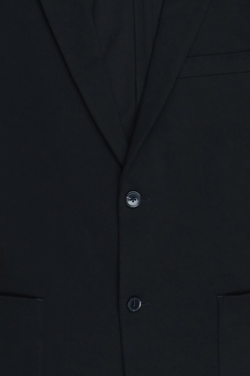 Men Regular Fit Solid Casual Blazer, Black