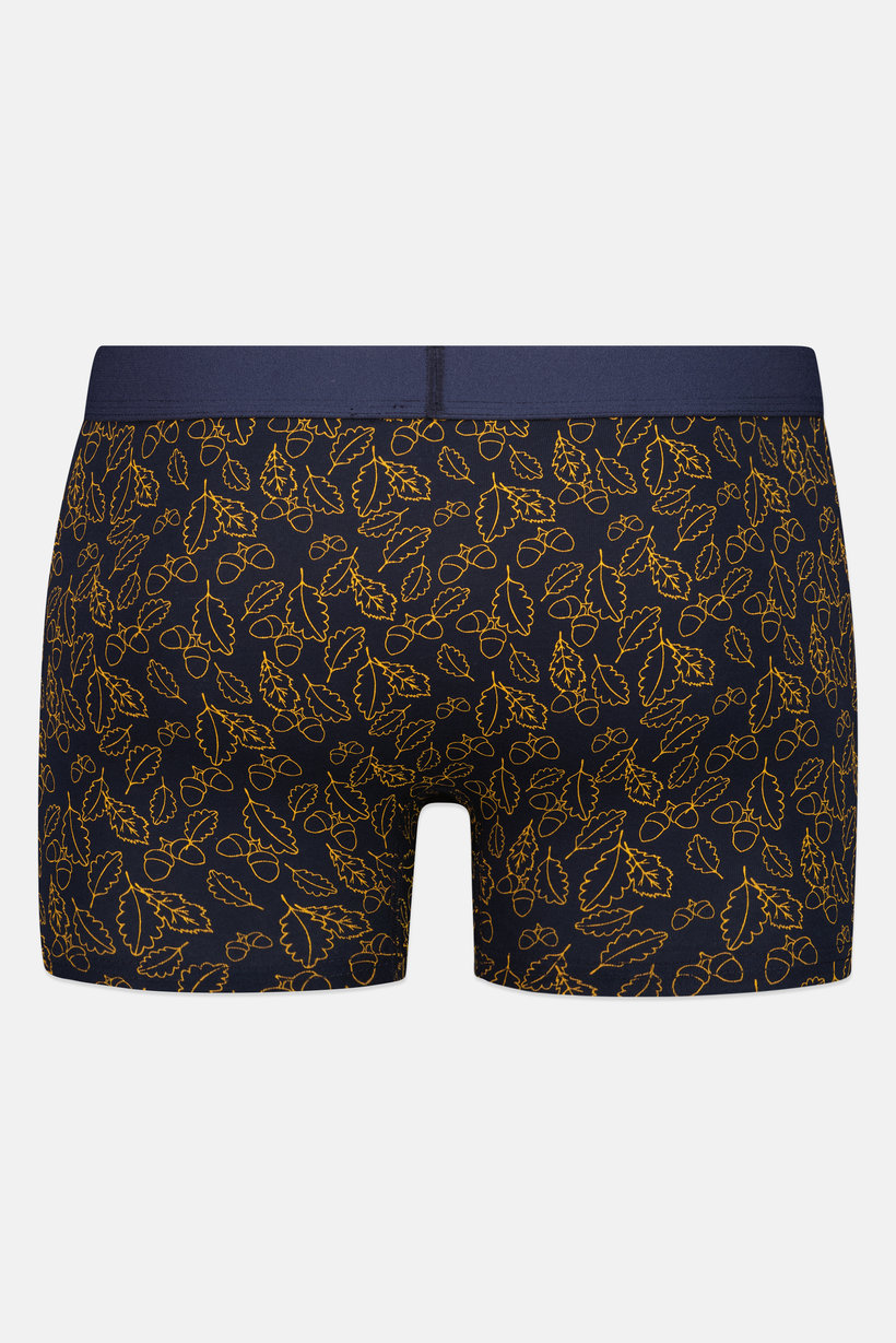 Men Allover Print Boxer Briefs, Navy