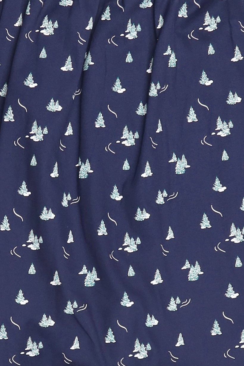 Men Allover Print Pull On Boxer, Navy Blue