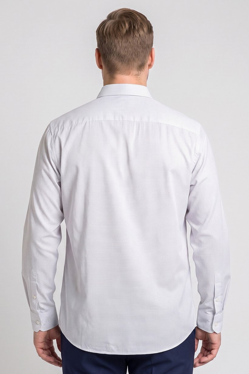 Men Regular Fit Micro Dots Long Sleeve Casual Shirt, Multicolor