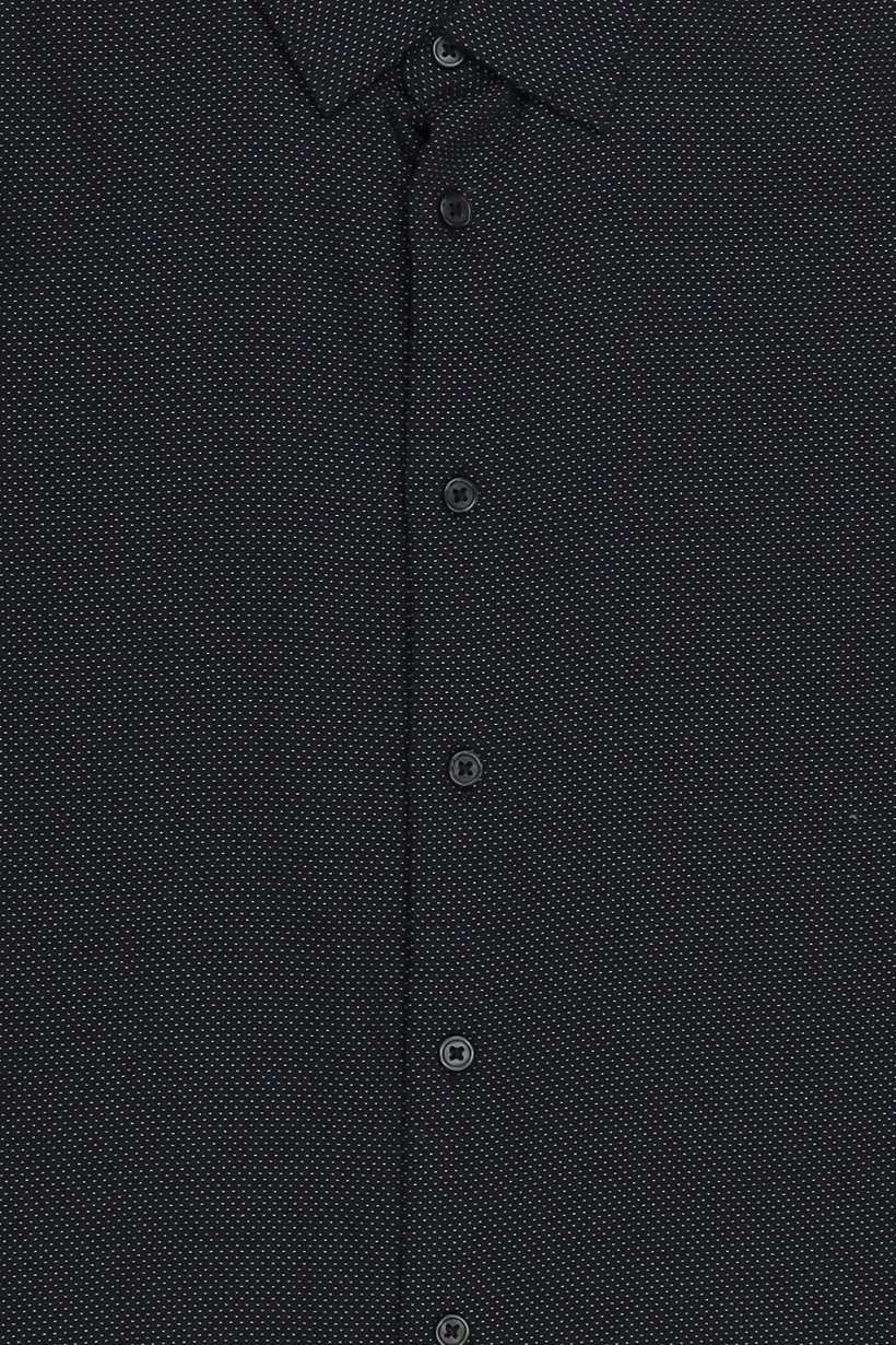 Men Regular Fit Micro Dots Long Sleeve Casual Shirt, Multicolor