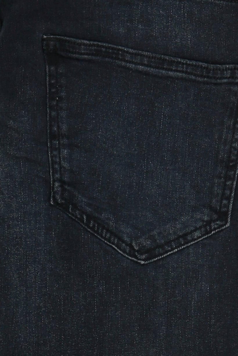 Men Regular Fit Washed Stretchable Denim Jeans, Dark Navy