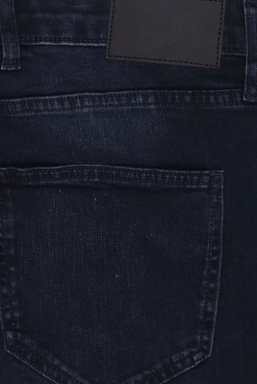 Men Regular Fit Washed Stretchable Jeans, Navy