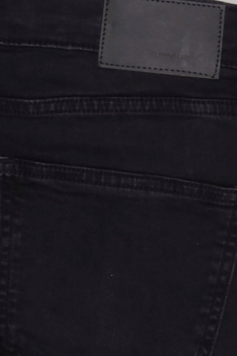 Men Regular Fit Washed Stretchable Denim Jeans, Black