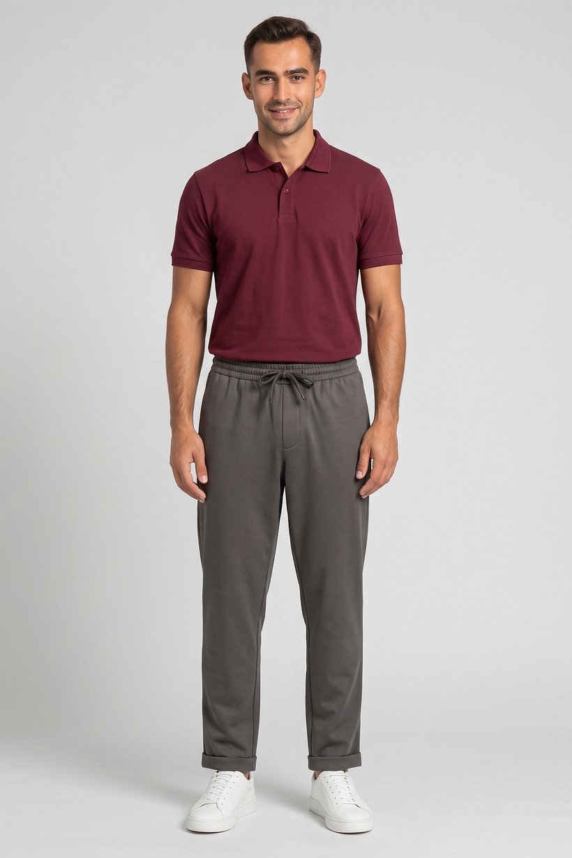 Men Regular Fit Solid Sweatpants, Grey