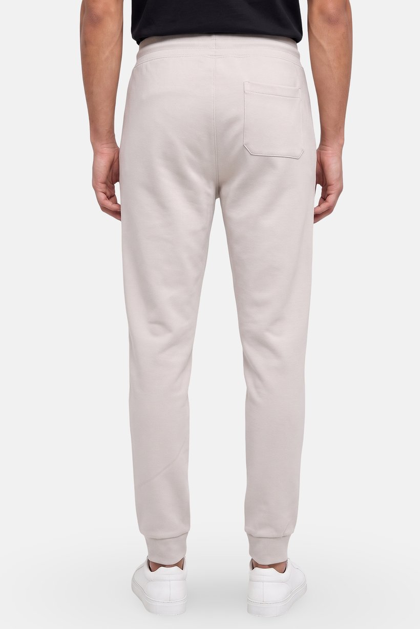 Men Regular Fit Textured Sweatpants, Beige