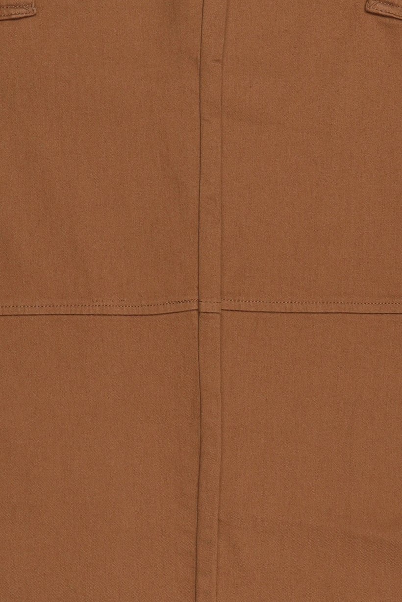Men Stretch Fit Solid Cargo Pants, Brown