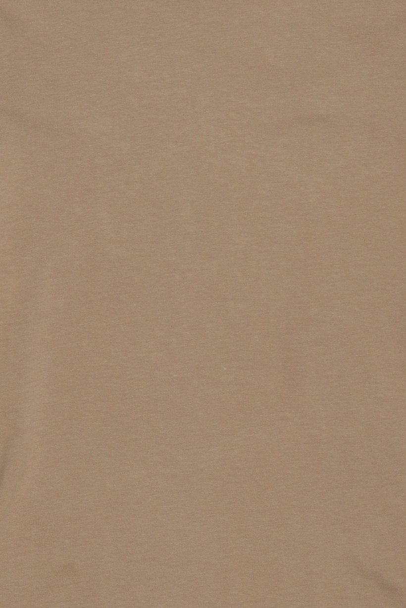 Men Crew Neck Short Sleeves Solid T-shirt, Taupe