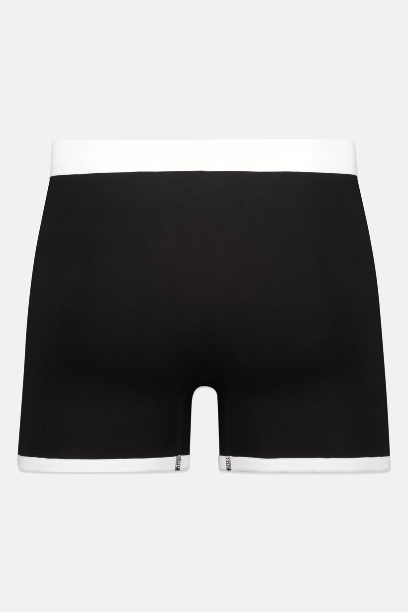 Men Pull On Solid Boxer, Black