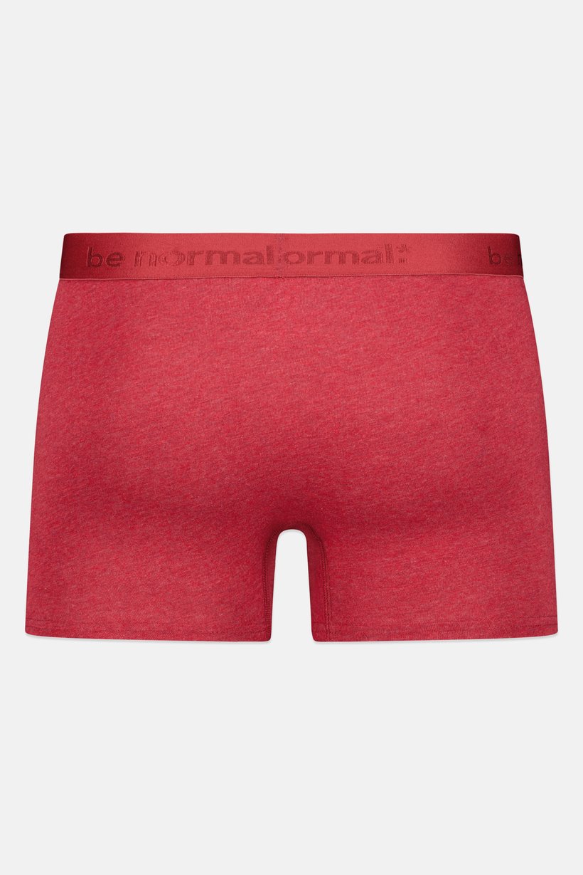 Men Solid Pull On Boxer, Dark Red