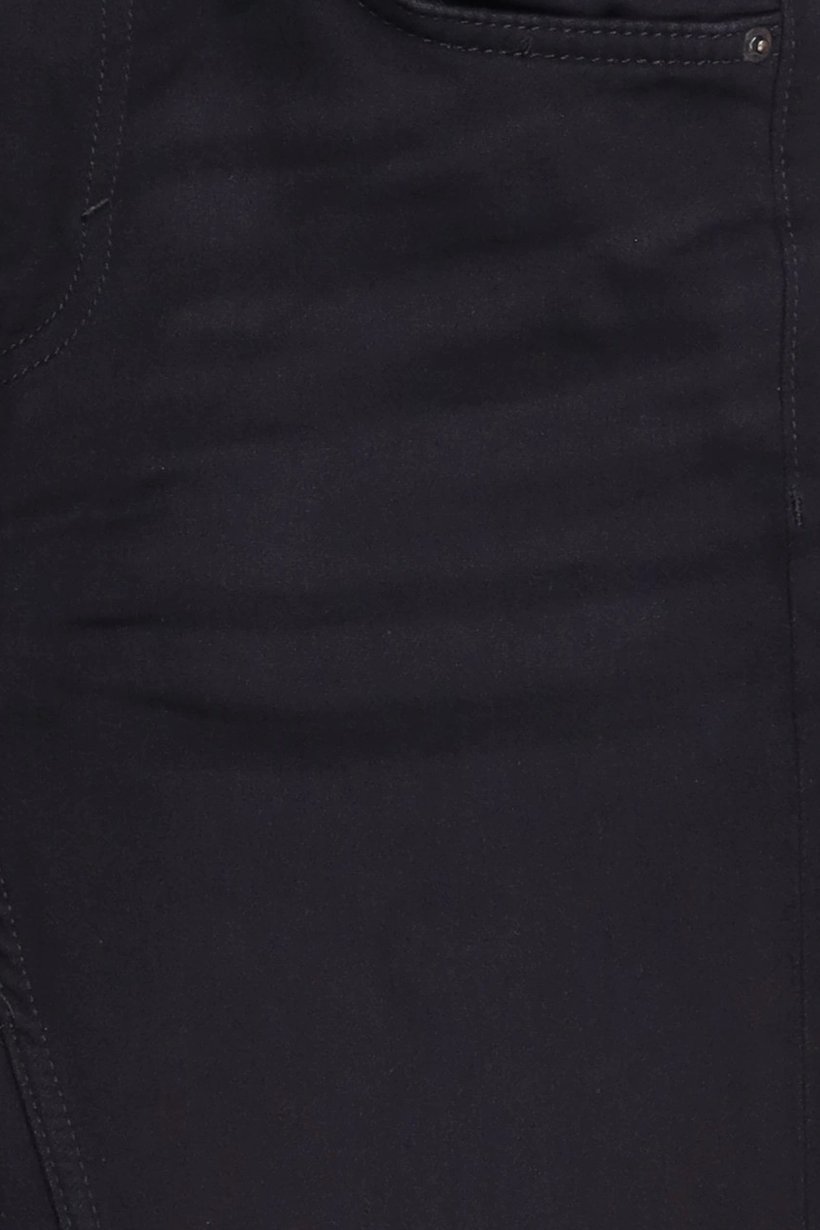 Men Slim Fit Solid Stretchable Jeans, Black